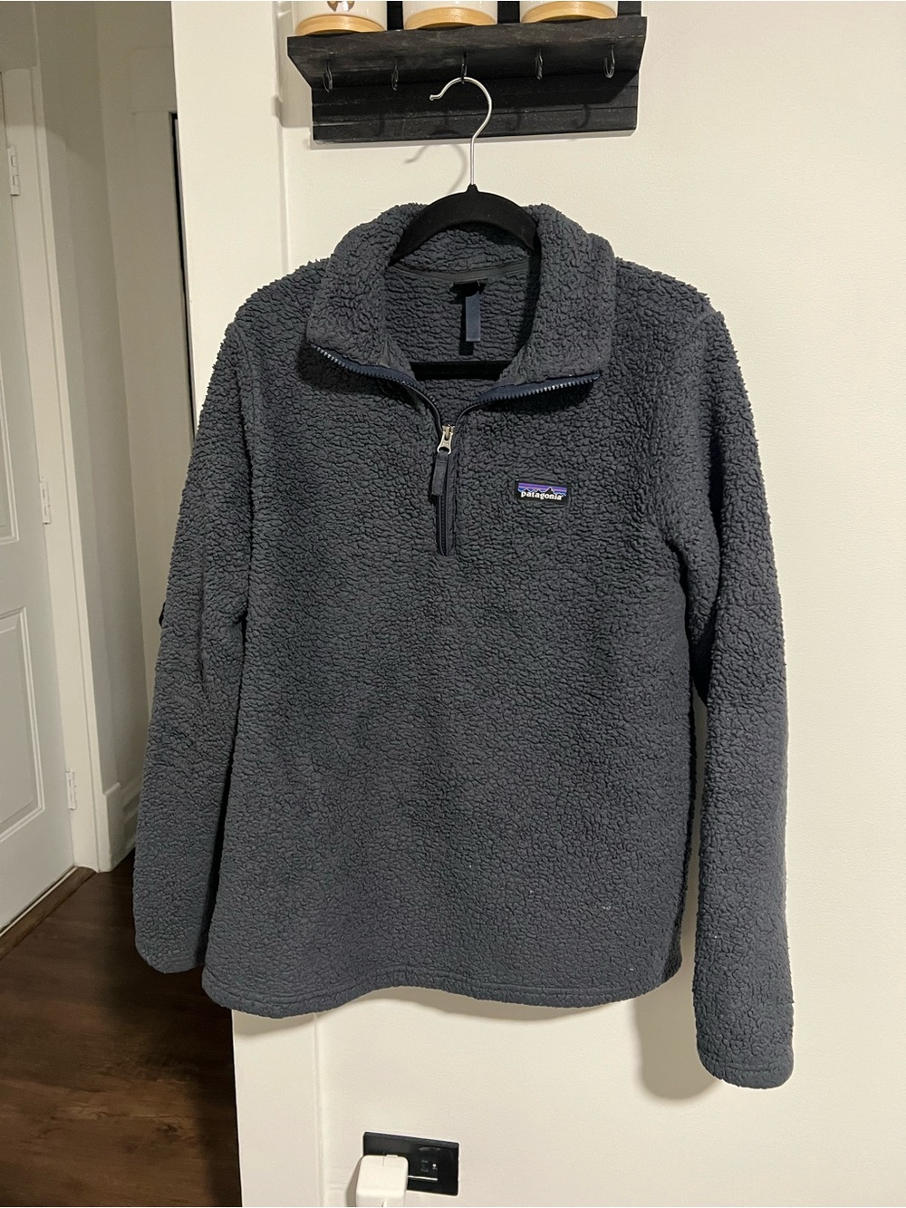 Patagonia Smolder Blue Sherpa Half-Zip Pullover